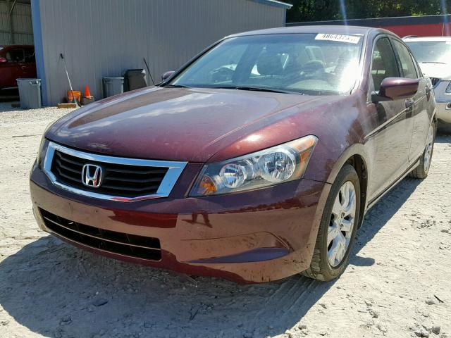 1HGCP26809A111013 - 2009 HONDA ACCORD EXL MAROON photo 2