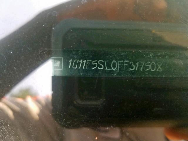 1G11F5SL0FF317508 - 2015 CHEVROLET MALIBU LTZ თაფლისფერი ფოტო 10