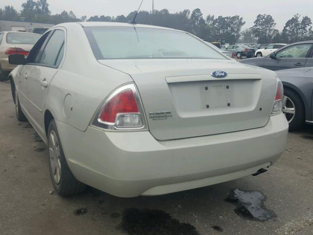 3FAHP06ZX8R128154 - 2008 FORD FUSION S WHITE photo 3