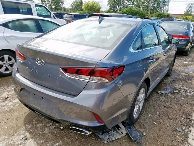 5NPE34AFXJH719820 - 2018 HYUNDAI SONATA SPO GRAY photo 4