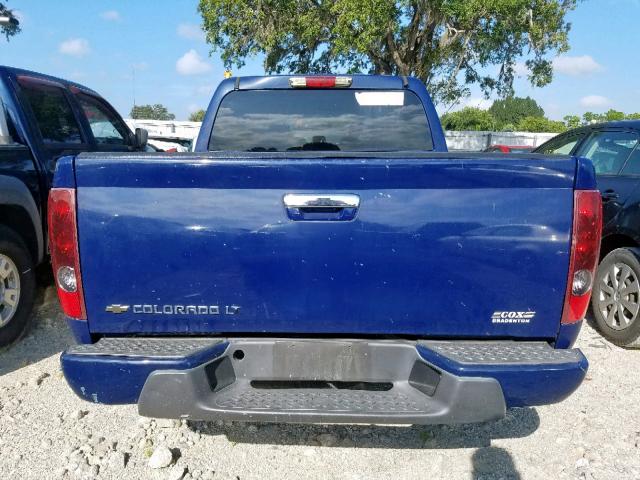 1GCCS139298139472 - 2009 CHEVROLET COLORADO BLUE photo 9