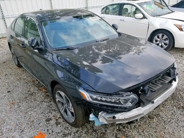 1HGCV1F56JA052317 - 2018 HONDA ACCORD EXL BLACK photo 1