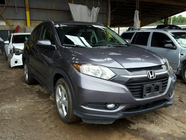 3CZRU6H77GM701183 - 2016 HONDA HR-V EXL GRAY photo 1