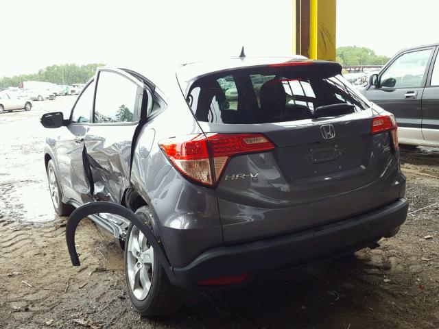 3CZRU6H77GM701183 - 2016 HONDA HR-V EXL GRAY photo 3