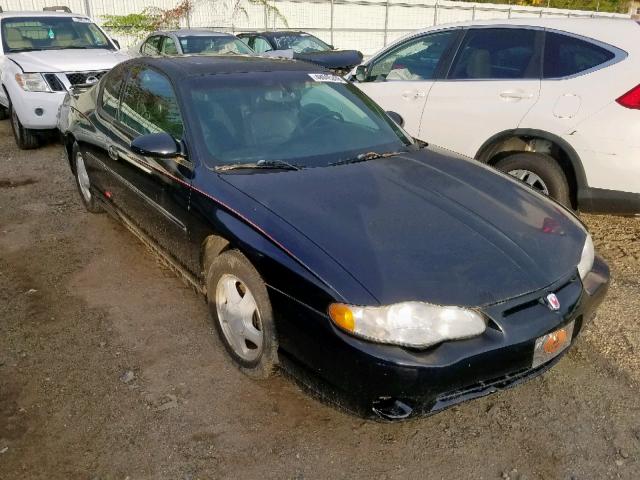 2G1WX15K829298224 - 2002 CHEVROLET MONTE CARL BLACK photo 1