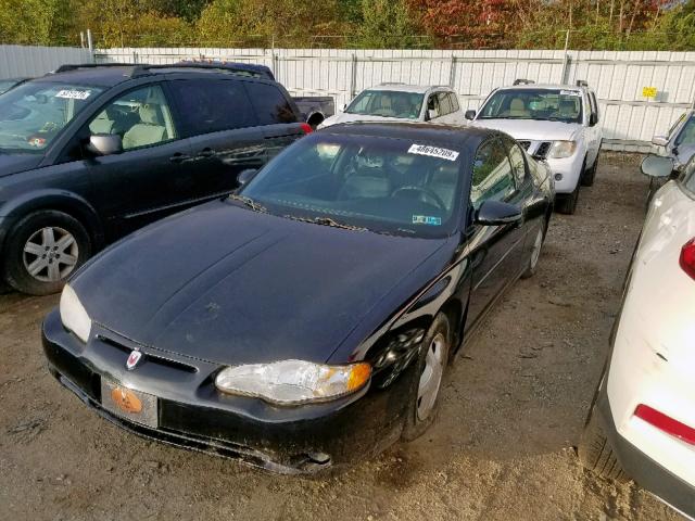 2G1WX15K829298224 - 2002 CHEVROLET MONTE CARL BLACK photo 2