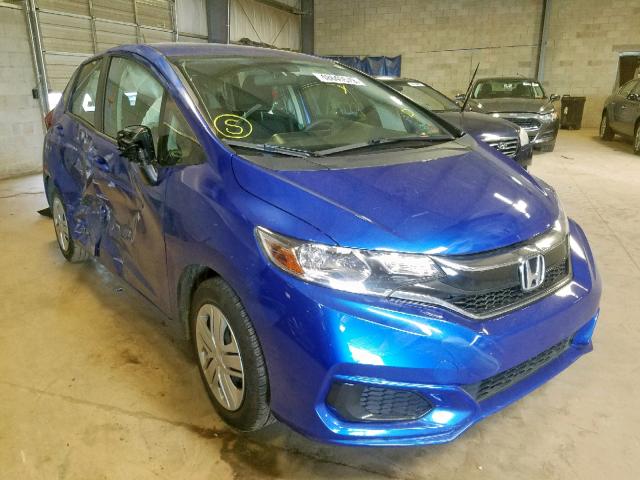 3HGGK5H41JM718993 - 2018 HONDA FIT LX BLUE photo 1