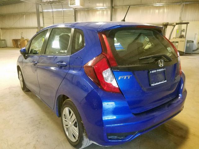 3HGGK5H41JM718993 - 2018 HONDA FIT LX BLUE photo 3