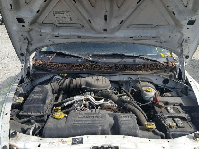 1B7GL42X52S640610 - 2002 DODGE DAKOTA SLT WHITE photo 7