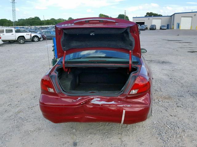 1FAFP55U72A267329 - 2002 FORD TAURUS SES RED photo 9