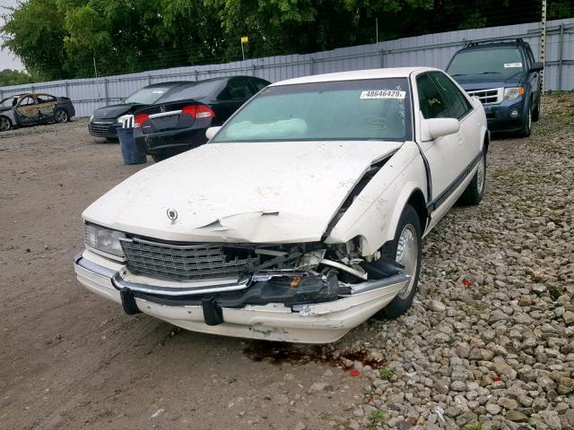 1G6KS52B7PU804381 - 1993 CADILLAC SEVILLE WHITE photo 2