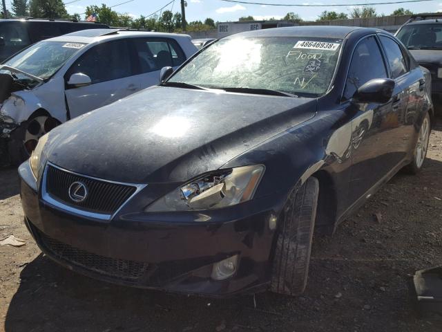 JTHBE262865005200 - 2006 LEXUS IS 350 BLACK photo 2