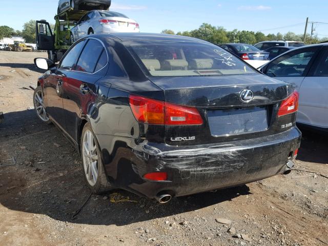 JTHBE262865005200 - 2006 LEXUS IS 350 BLACK photo 3