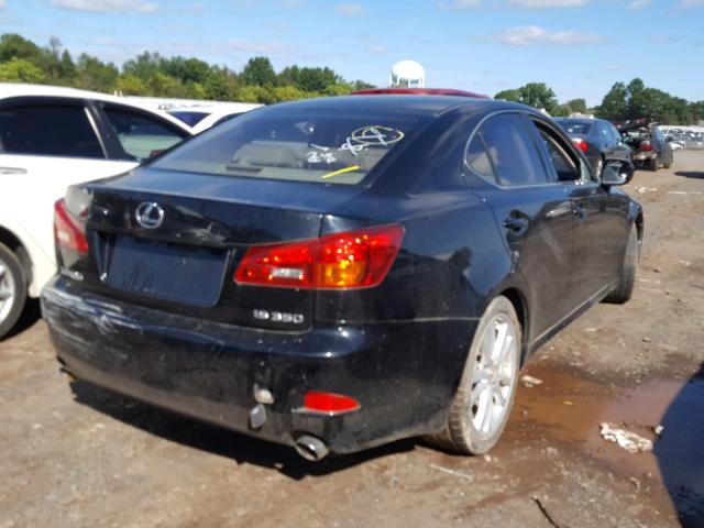 JTHBE262865005200 - 2006 LEXUS IS 350 BLACK photo 4