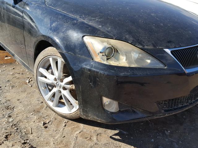 JTHBE262865005200 - 2006 LEXUS IS 350 BLACK photo 9