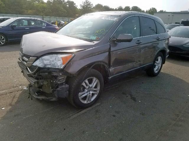 5J6RE4H75BL049918 - 2011 HONDA CR-V EXL BROWN photo 2