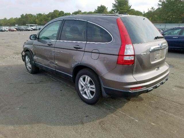 5J6RE4H75BL049918 - 2011 HONDA CR-V EXL BROWN photo 3