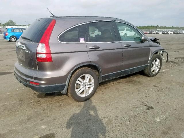 5J6RE4H75BL049918 - 2011 HONDA CR-V EXL BROWN photo 4