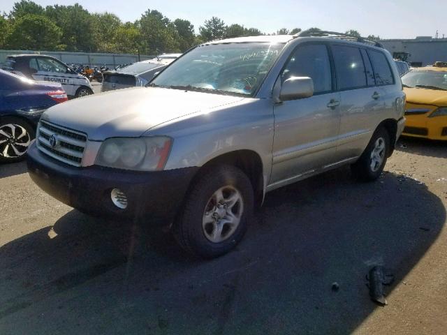 JTEGD21A530062984 - 2003 TOYOTA HIGHLANDER BEIGE photo 2