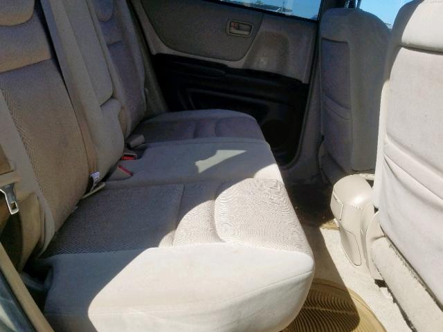 JTEGD21A530062984 - 2003 TOYOTA HIGHLANDER BEIGE photo 6