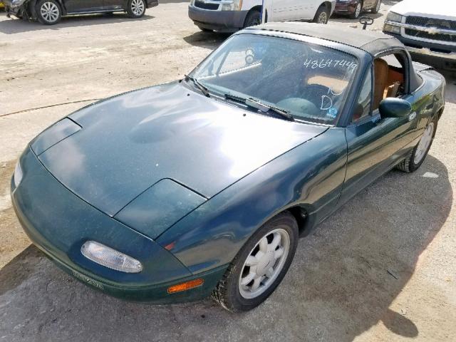 JM1NA351XM1222308 - 1991 MAZDA MX-5 MIATA GREEN photo 2