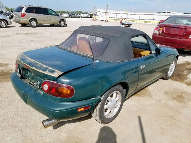 JM1NA351XM1222308 - 1991 MAZDA MX-5 MIATA GREEN photo 4