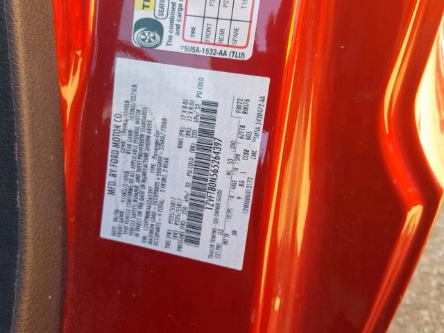 1ZVFT80N565264397 - 2006 FORD MUSTANG RED photo 10