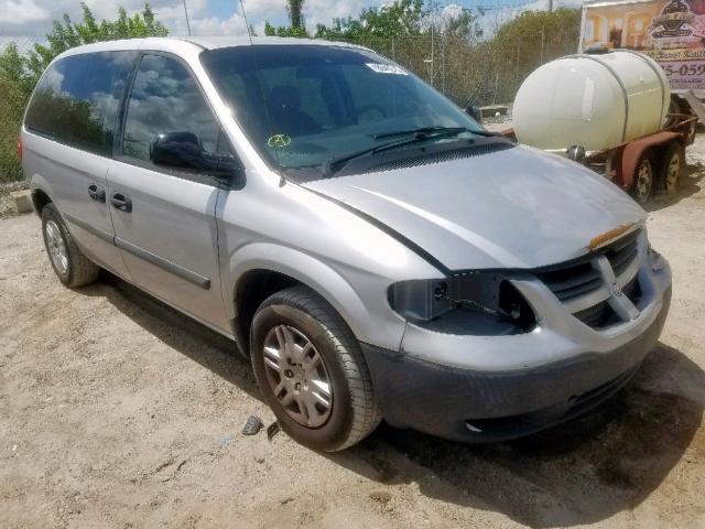 1D4GP25B26B518000 - 2006 DODGE CARAVAN SE SILVER photo 1