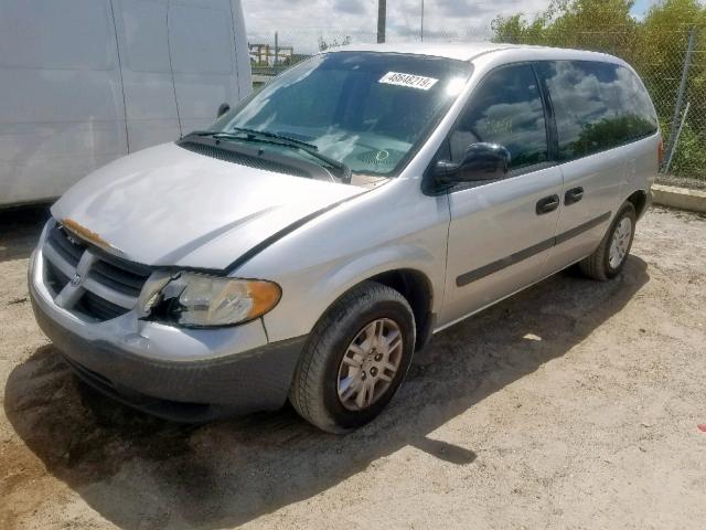 1D4GP25B26B518000 - 2006 DODGE CARAVAN SE SILVER photo 2