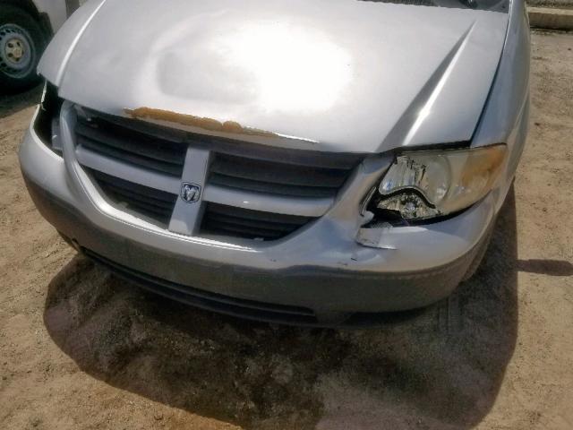 1D4GP25B26B518000 - 2006 DODGE CARAVAN SE SILVER photo 9