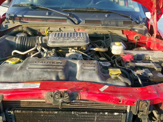 1D7HG38K64S559963 - 2004 DODGE DAKOTA QUA RED photo 7