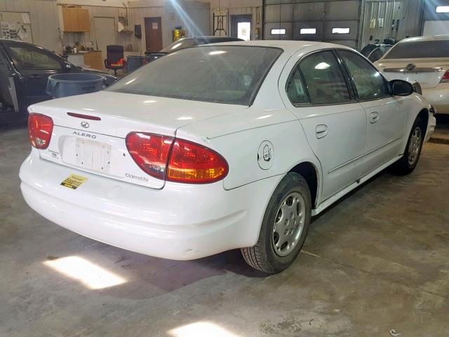 1G3NK52F02C250970 - 2002 OLDSMOBILE ALERO GX WHITE photo 4