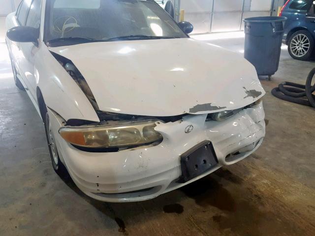 1G3NK52F02C250970 - 2002 OLDSMOBILE ALERO GX WHITE photo 9