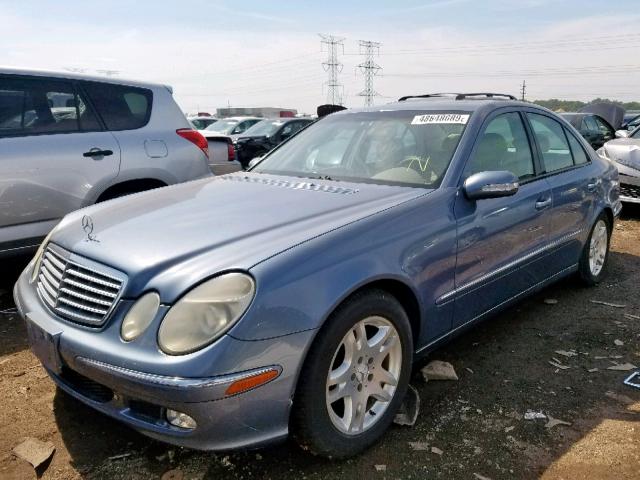 WDBUF65JX3A169007 - 2003 MERCEDES-BENZ E 320 BLUE photo 2