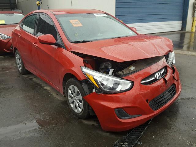 KMHCT4AE3GU164265 - 2016 HYUNDAI ACCENT SE RED photo 1