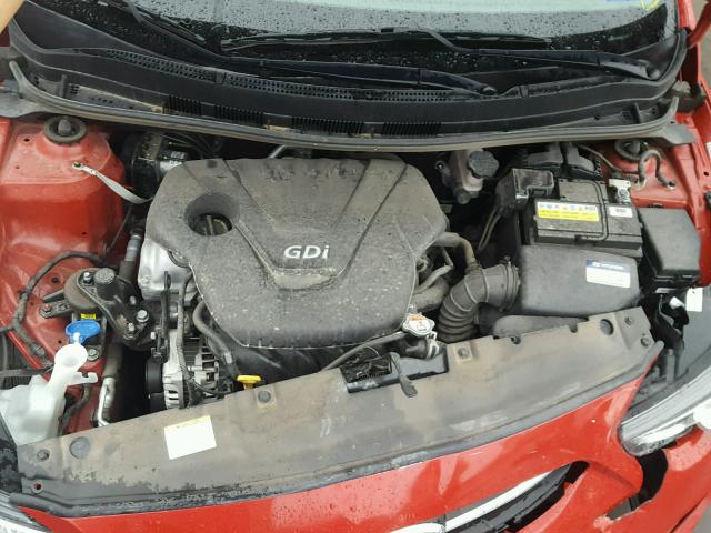 KMHCT4AE3GU164265 - 2016 HYUNDAI ACCENT SE RED photo 7