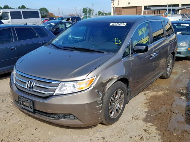 5FNRL5H43CB010644 - 2012 HONDA ODYSSEY EX GOLD photo 2