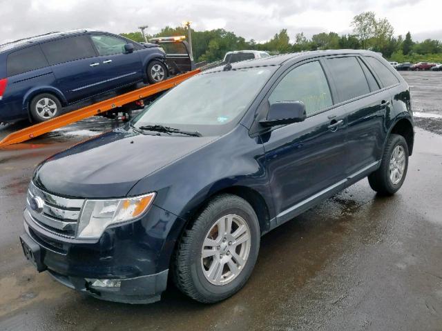 2FMDK48C68BA39909 - 2008 FORD EDGE SEL BLACK photo 2