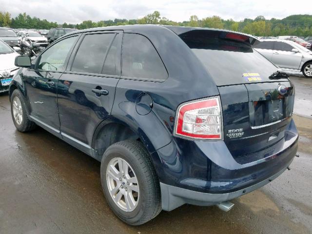 2FMDK48C68BA39909 - 2008 FORD EDGE SEL BLACK photo 3