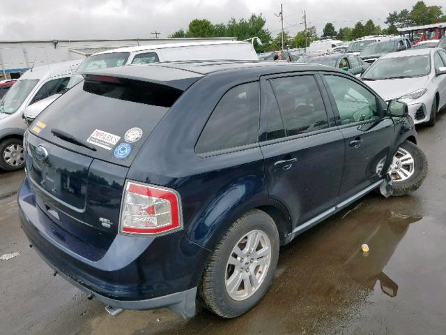 2FMDK48C68BA39909 - 2008 FORD EDGE SEL BLACK photo 4