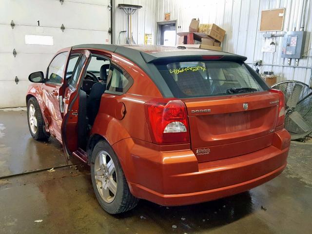 1B3HB48A59D142773 - 2009 DODGE CALIBER SX ORANGE photo 3