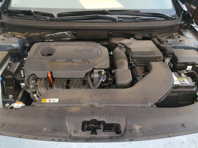 5NPE34AF6HH586001 - 2017 HYUNDAI SONATA SPO BLUE photo 7