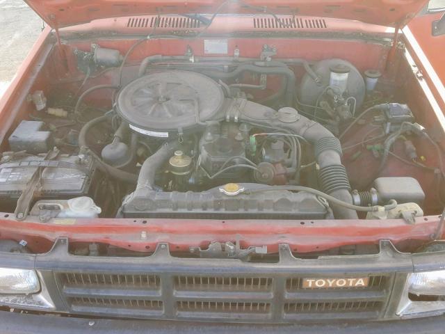 JT4RN50RXG0164631 - 1986 TOYOTA PICKUP 1/2 RED photo 7