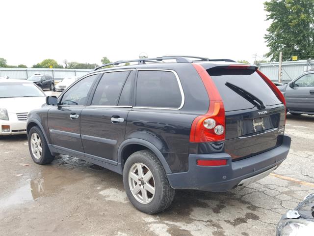 YV1CZ59H741040241 - 2004 VOLVO XC90 BLACK photo 3