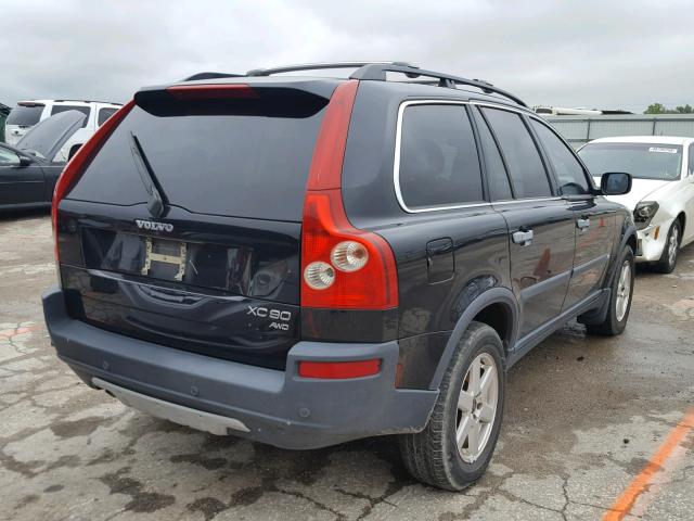 YV1CZ59H741040241 - 2004 VOLVO XC90 BLACK photo 4