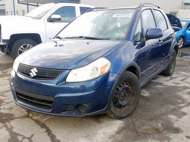 JS2YB5A39B6303268 - 2011 SUZUKI SX4 BLUE photo 2