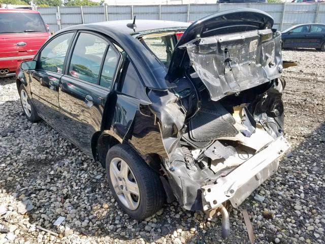 1G8AZ55F27Z103103 - 2007 SATURN ION LEVEL BLACK photo 3
