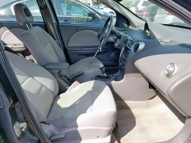 1G8AZ55F27Z103103 - 2007 SATURN ION LEVEL BLACK photo 5