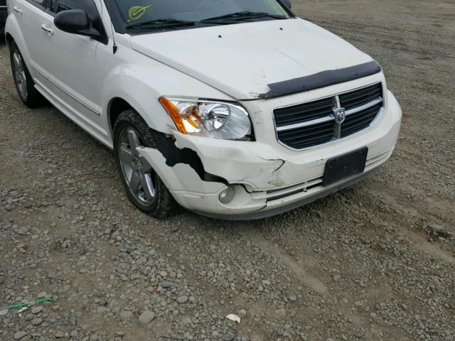 1B3HE78K27D556110 - 2007 DODGE CALIBER R/ WHITE photo 9