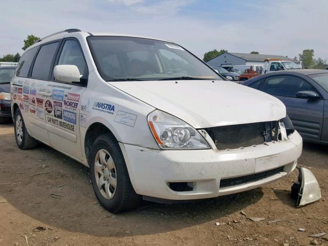 KNDMG4C36A6345820 - 2010 KIA SEDONA LX WHITE photo 1